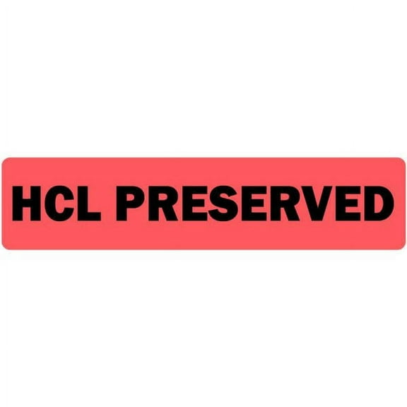 HCL Preserved Medical Labels