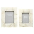 thumbnail image 1 of HCM005-S2 White Quartz Photo Frames - Set of 2, 1 of 2