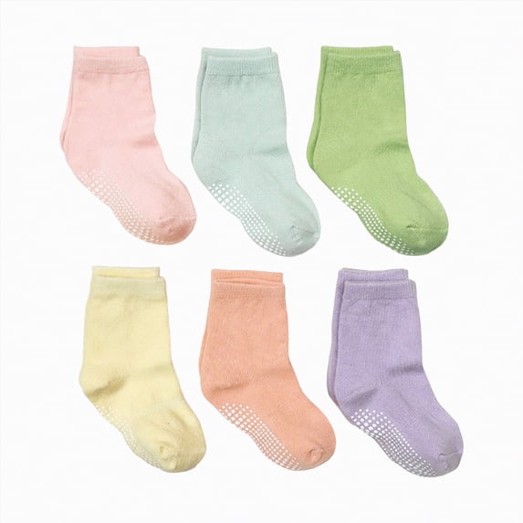 HCNTES Children's Cotton Socks Set for Boys Girls Daily School Activities Socks Fashion Cute Cartoon Spring Summer Socks for Kids(X01-C,1-3 Years)