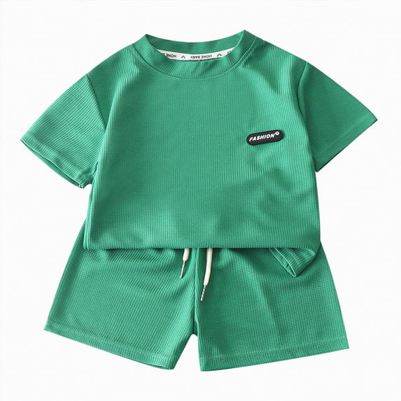 HCNTES 2nd Birthday Shirt Toddler Boy Girl Two Year Old Birthday Outfit Short Sleeve Cotton T Shirt Clothes(Green,15-16 Years)