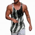 thumbnail image 1 of HCNTES 4th of July Shirts Mens Muscle Tank Top 1776 Sleeveless Graphic Gym Workout American Flag Shirt(Grey,M), 1 of 4