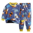 thumbnail image 1 of HCNTES Babies, Toddlers, and Girls' 2-Piece Snug-Fit Cotton Pajama Set Homewear 3 6 9 12 18 24 Months 2T 3T Loungewear Long sleeve Pjs,Sizes 3-4 Years, 1 of 3