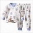 thumbnail image 1 of HCNTES Baby Boy Birthday Outfit Long Sleeve Sweatshirt Pants Toddler Boy Fall Winter Clothes 2pcs Outfits(6-12 Months,Sky Blue#@6), 1 of 4