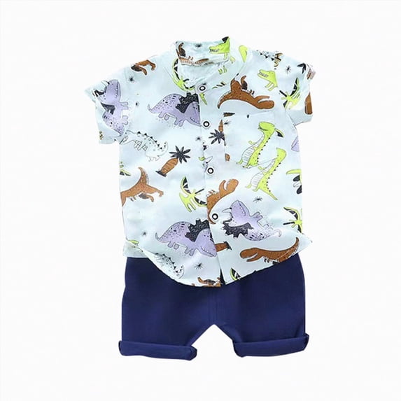HCNTES Baby Boy Clothes Outfits Tops+Pants Dinosaur T-shirt Toddler Cartoon Set Kids Baby Clothes Set