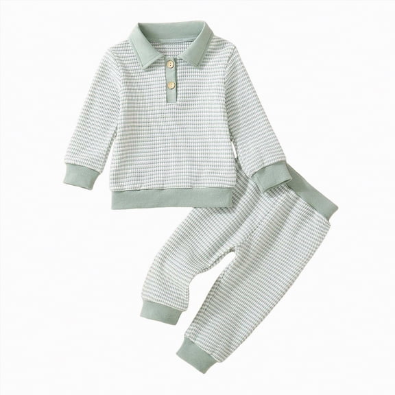 HCNTES Baby Boy Long Sleeve Sweatshirt Outfit Fall and Winter Outfits(18-24 Months,s7-Green)