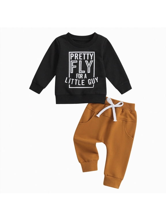 Baby Boy Winter Clothes Baby Boy Clothes 12 18 Months Letter Print Sweatshirts Clothes First Birthday Outfit Boy Winter Jogger Outfits