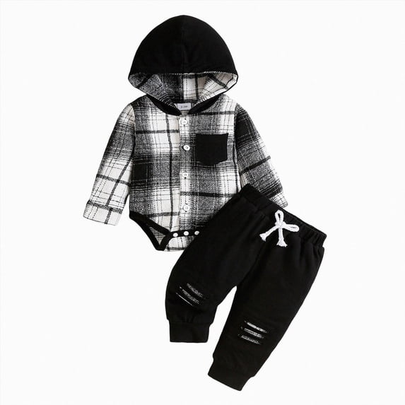 HCNTES Baby Boy Winter Clothes Baby Boy Clothes Newborn Outfits Sets Baby Boy Clothes Ribbed Knitted Long Sleeve Romper and Pants Sets Newborn Fall Outfits 0 3 6 9 12 18 Months