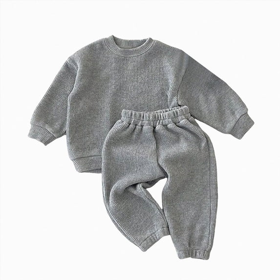 HCNTES Baby Boy Winter Clothes Baby Boys Outfit 2PCS Sweatshirt and Jogger Pants Set Cute Outfits Toddler Sports Set Casual Loose Two Piece Set Fall Winter Clothing Set