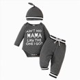 thumbnail image 1 of HCNTES Baby Boy Winter Clothes Baby Boys Outfit Newborn Baby Boy Clothes Ribbed Knitted Long Sleeve Rompers Fall Winter Outfits Pants Sets Gifts for Boys 0 3 6 9 12 Months, 1 of 7