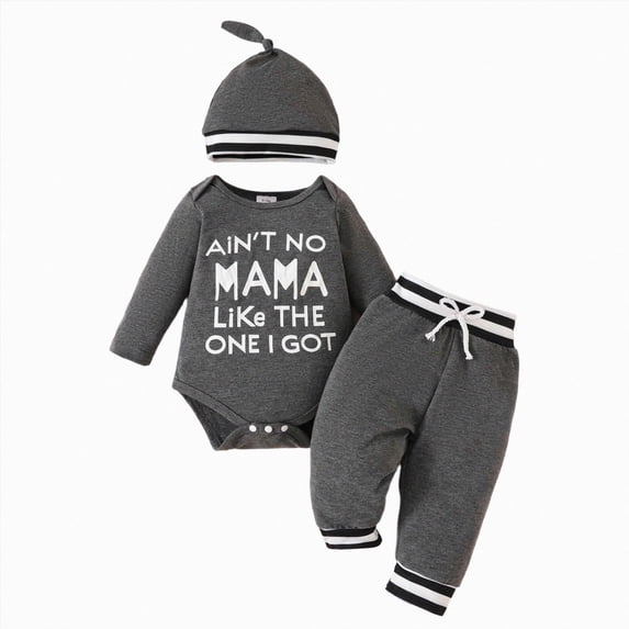 HCNTES Baby Boy Winter Clothes Baby Boys Outfit Newborn Baby Boy Clothes Ribbed Knitted Long Sleeve Rompers Fall Winter Outfits Pants Sets Gifts for Boys 0 3 6 9 12 Months