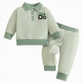 thumbnail image 1 of HCNTES Baby Boy Winter Clothes Toddler Baby Boy Fall Winter Clothes 12 18 24 Months 1T 2T 3T 4T 5T Cartoon Car Pattern Long Sleeve Tops and Long Pants Set Fall Sweatsuits Outfits, 1 of 8