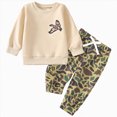 thumbnail image 1 of HCNTES Baby Boy Winter Clothes Toddler Boy Fall Winter Clothes Baby Camo Outfits Retro Embroidery Sweatshirts + Pants Set, 1 of 9