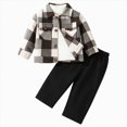 thumbnail image 1 of HCNTES Baby Boy Winter Clothes Toddler Boy Outfits Newborn Baby Boy Clothes Infant Boy Outfits Baby Hoodie Romper Fall Winter Baby Clothes for Boy, 1 of 9