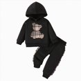 thumbnail image 1 of HCNTES Baby Boy Winter Clothes Toddler Boys Clothes Fall Winter Outfit Sets, Kids Outfits Sets 0 6 12 18 24 Months 2T 3T 2PC Bear Hoodie With Pocket Cargo Pants Two Pieces, 1 of 6