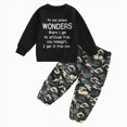 thumbnail image 1 of HCNTES Baby Boy Winter Clothes Toddler Boys Clothes Fall Winter Outfit Sets, Kids Outfits Sets 6M 12M 18M 2T 3T 2Pcs Set Boys Long Sleeved Letter Print Sweatshirt Trousers Suit, 1 of 5
