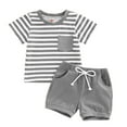 thumbnail image 1 of HCNTES Baby Boys Clothes Set Baby Boys Circus Print T Shirt Tops Shorts Outfits for Fun - filled Days,6-12 Months, 1 of 4