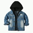 thumbnail image 1 of HCNTES Baby Boys Girls Denim Jacket Kids Toddler Button Down Jeans Jacket Top Coat Outerwear(Style6,6-12 Months), 1 of 7