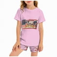thumbnail image 1 of HCNTES Baby Boys Girls Independence Day Short Sleeved Two piece Set With Cute Cartoon Pattern Kids Girl Boy Spring Summer Outfit 2T 3T 4T 5T(H03-Light Pink,9-10 Years), 1 of 7