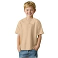 thumbnail image 1 of HCNTES Baby Boys Tee Shirtssolid Color Short Sleeves Polo Shirt School Uniform Top Dailywear Sports T-Shirt,17-18 Years Beige, 1 of 4