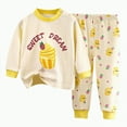 thumbnail image 1 of HCNTES Baby Clothes Toddler Boy Clothes LongSleeve Tee Shirt Jogger Pants 2Pcs Fall Winter Outfits Set(3-4 Years,Yellow&5), 1 of 3