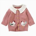 thumbnail image 1 of HCNTES Baby Girl Boy Button Down Hooded Cardigan Winter Warm Sweater Long Sleeve Coats Knitted Hoodies Clothes(Style4,18-24 Months), 1 of 8