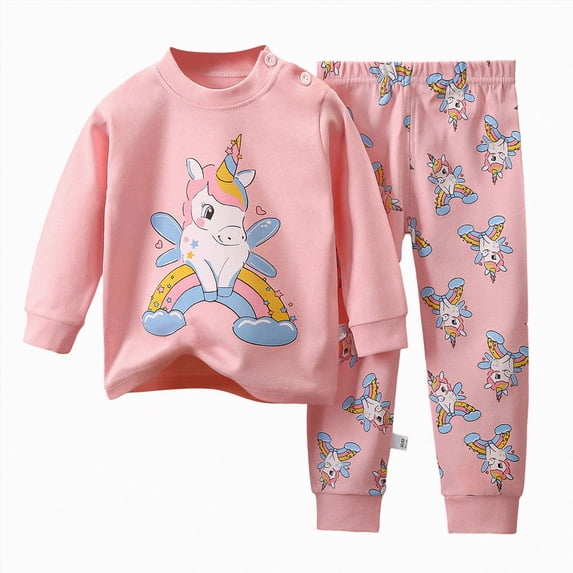 HCNTES Baby Girl Clothes Fall Winter Toddler Girl Clothes Kid Fall Outfit Ruffle Sleeve Shirt Top Floral Pants Clothing Set