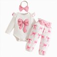 thumbnail image 1 of HCNTES Baby Boy Girl Fall Winter Outfit Color Long Sleeve Hoodie Sweatshirt and Sweatpants Set Toddler Sweatsuit(3-6 Months,Pink&g1), 1 of 9