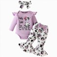thumbnail image 1 of HCNTES Baby Girl Clothes Winter Baby Girl Clothes Long Sleeve Romper Bodysuit Pants Winter Baby Girl Sets Baby Girl Winter Clothes, 1 of 9