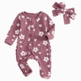 thumbnail image 1 of HCNTES Baby Girl Clothes Winter Baby Girls Bodysuit Winter Romper Girls Preemie Long Sleeve Sleepers Pajamas 6 9 12 18 24 Months, 1 of 7