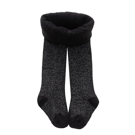HCNTES Baby Tights Cable Knit Tights Baby Leggings Seamless Cotton Stockings Pantyhose for Toddlersï¼Black,6-12 Months)