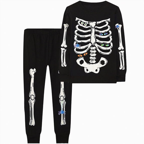 HCNTES Baby and Toddler Halloween Pajama Set, 2-Piece