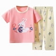 thumbnail image 1 of HCNTES Boy's 2 Piece Beach Vacation Textured Linen Outfit Short Sleeve Button Down Shirt Top and Shorts Summer Set(Pink,9-10 Years), 1 of 4