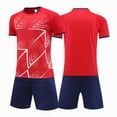 thumbnail image 1 of HCNTES Boys Athletic Shorts Set 2 Pcs Short Sleeve Boys Tee Shirts & Stretchy Athletic Youth Boy Basketball Football Shorts Kids Boys Summer School Outfit(H03-J,7-8 Years), 1 of 4