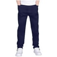 thumbnail image 1 of HCNTES Boys Dress Pants School Pants For Boys Adjustable Waist Twill Chino Pant(13-14 Years,P129-Navy), 1 of 5