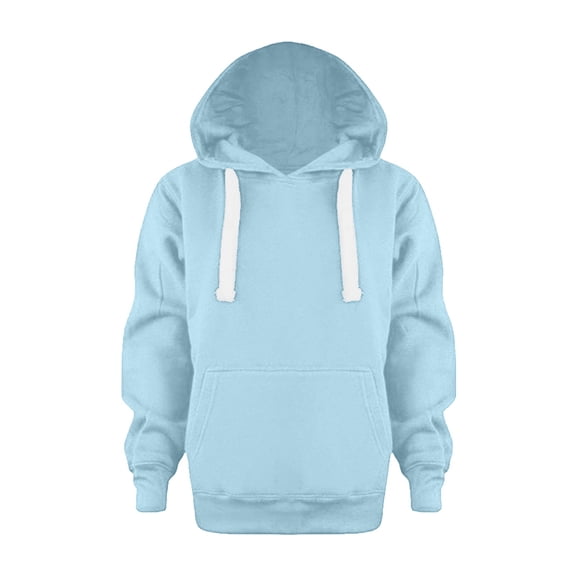 HCNTES Kids Hoodies for Boys Girls Pullover Hooded Toddler Sweatshirt for Toddler Zipper hoodie Jacket(11-12 Years,Light Blue)