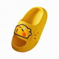 thumbnail image 1 of HCNTES Toddler Kids Fashionable Slides Soft Sole Non-Slip Slippers for Spring Summer Beach Pool Water Play Loungewear(Z01-Yellow,13), 1 of 7
