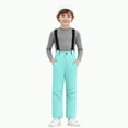 thumbnail image 1 of HCNTES Boys Girls Snowsuit Bib Overalls Children's Insulated Winter Wear with Adjustable Shoulder Straps(A-Mint Green,6-7 Years), 1 of 9