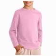 thumbnail image 1 of HCNTES Boys Long Sleeve Print Shirts Cute Crew Neck T-shirt Fall Casual Lightweight Pullover Tops(Pink,1-2 Years), 1 of 4