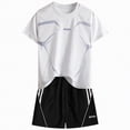 thumbnail image 1 of HCNTES Boys Loose Athletic Short-Sleeve Shirt and Active Shorts Set 4T 5T 6T 7T 8T 9T 10T 11T Kids Summer Outfit Little Boys Big Boys World Cup Clothing Set(D01-White,15-16 Years), 1 of 7