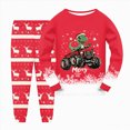 thumbnail image 1 of HCNTES Boys Pajamas Cotton Truck Pjs Toddler 2 Piece Sleepwear Kids Winter Clothes Set 3t-10t,Sizes 4-5 Years, 1 of 4