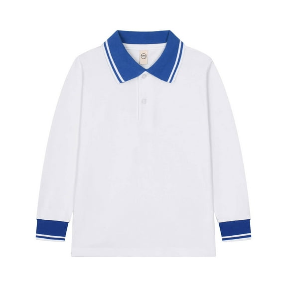 HCNTES Boys' School Shirt Classic Fit Long Sleeve Active Casual Tops Cute Summer Clothes(18-24 Months,P1-Brick Red)