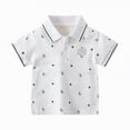 thumbnail image 1 of HCNTES Boys Short Sleeve Button Down Shirt Summer Solid Kids Boy Dress Shirts(White,2-3 Years), 1 of 4