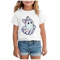 thumbnail image 1 of HCNTES Bruh Ghost Halloween Pumpkin Candy Men Boys Teens Kids T-Shirt(R447-White,7-8 Years), 1 of 5