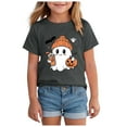 thumbnail image 1 of HCNTES Crew Kids Casual Short Sleeve T-Shirt Tops Little Boys Girls Halloween Clothes(R339-Dark Gray,7-8 Years), 1 of 5