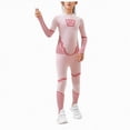 thumbnail image 1 of HCNTES Fleece Lined Toddler Thermal Set, Thermal Underwear for Kids, Black Base Layer Long Johns for Boys Girls(3-6 Years,a11-Pink), 1 of 9