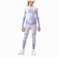 thumbnail image 1 of HCNTES Fleece Lined Toddler Thermal Set, Thermal Underwear for Kids, Black Base Layer Long Johns for Boys Girls(3-6 Years,a12-Purple), 1 of 9