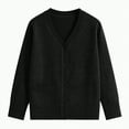 thumbnail image 1 of HCNTES Girls Cardigan Sweater Boys Long Sleeve School Uniforms Toddler Kids Knit Embroidery Button Jacket Outwear Tops(4-5 Years,Black#&1), 1 of 4