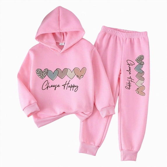 HCNTES Girls Clothes 1T 2T 3T 4T 5T 6T 7T Child Girl Fall Winter Clothes Little Kids Long Sleeve Shirt Elastic Waist Pants 2PCS Matching Sets Kid Princess Outfits