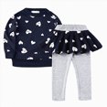 thumbnail image 1 of HCNTES Girls Clothes 1T 2T 3T 4T 5T 6T 7T Kid Girl Princess Outfits Toddler Long Sleeved Shirt and Pants 2PCS Pretty Clothing Sets Gift for Kids Fall Winter, 1 of 4