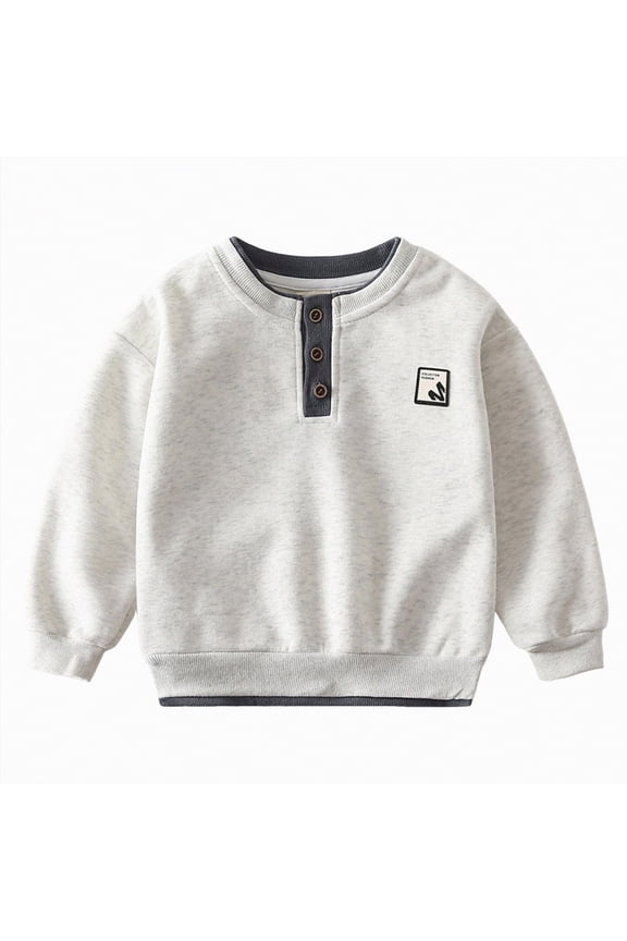 Girls Long Sleeve Uniform Shirts Size 8 Boys Clothes Polo School Uniform Shirt With Long Sleeves For Boys And Girls A7 SHIRT(Light Gray,6-7 Years)